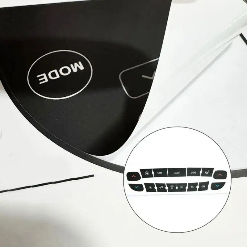 Quick Fix Air Con Control Cover Climate Button Renewal Sticker for Vehicle  