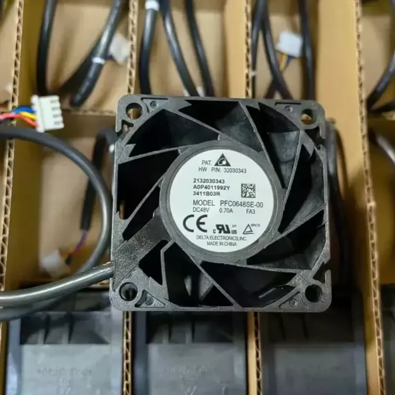 Original Delta PFC0648SE-00 6038 48V 0.70A 6CM 4-wire speed regulating cooling fan