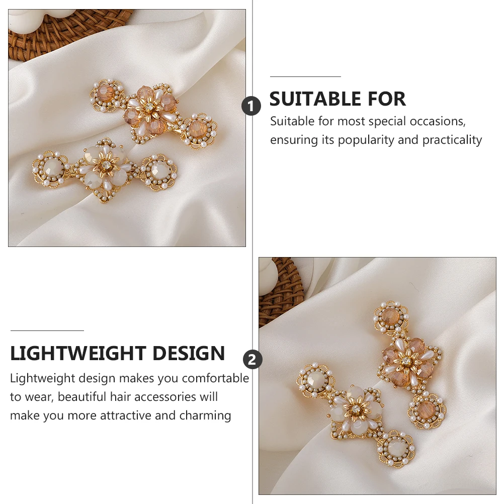 لؤلؤة مشبك شعر كريستال زهرة دبوس الشعر موضة المشابك الفتيات أغطية الرأس تصفيف المشابك دائم تسريحات الشعر التي شيرت فستان الزفاف