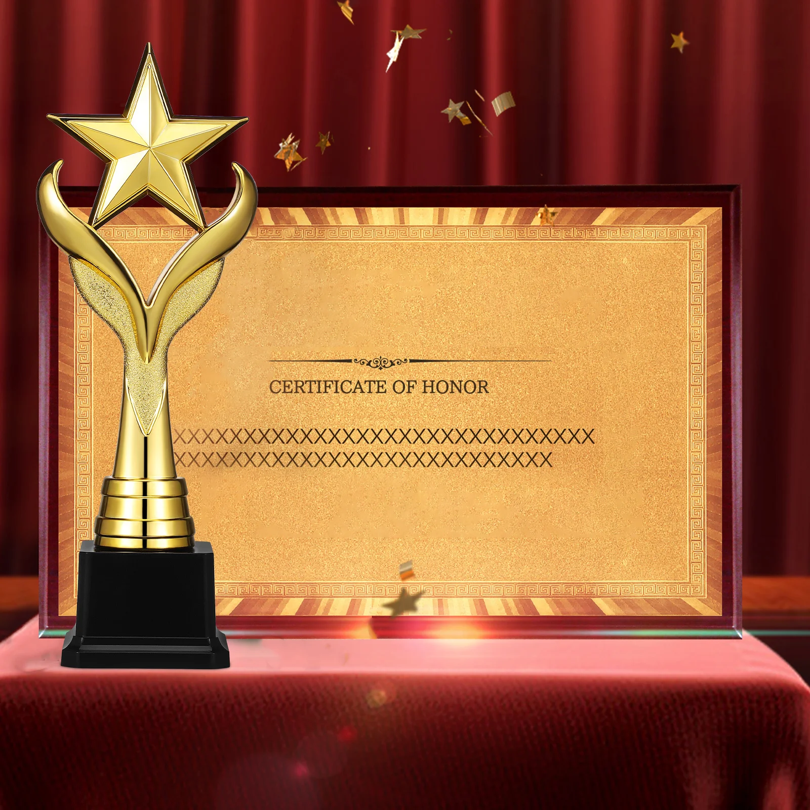 

Competition Trophy Star Shape Free to Decorate with Stickers for Sports and Celebration Awards Star Trophy Awards and Trophies