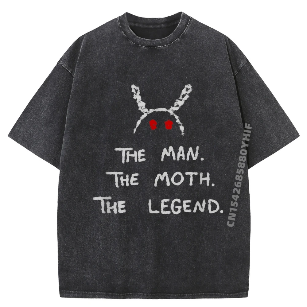 

Cryptidsthe Man The Moth The Legend Mothman Graphic T Shirts Men Cotton Summer Men's Clothing Funny Washed Shirt