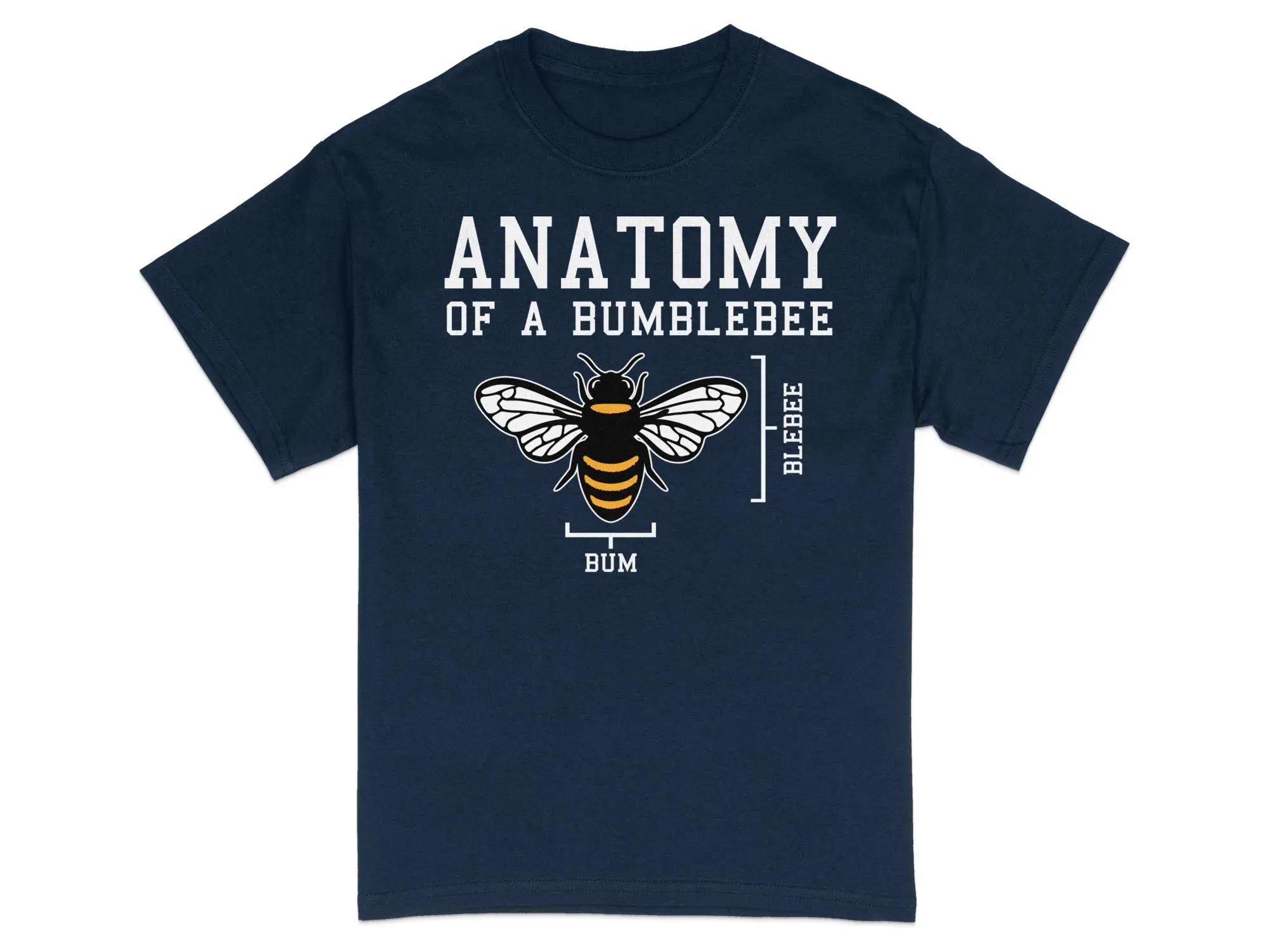 Bumblebee Anatomy T-Shirt, Funny Science Tee, Entomology Shirt, Casual Graphic Tee, Unisex Education Shirt, Biology Teacher Gift