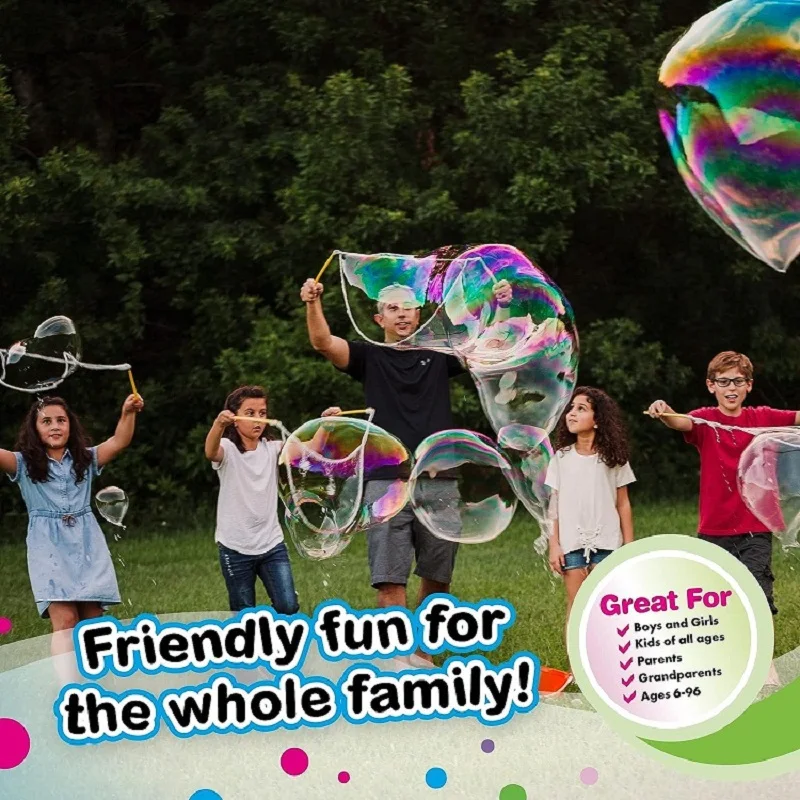 3 Style Bubble Rope Stainless Steel Giant Bubble Maker Wand Telescopic Design Bubble Party Favors Outdoor Activity for Children