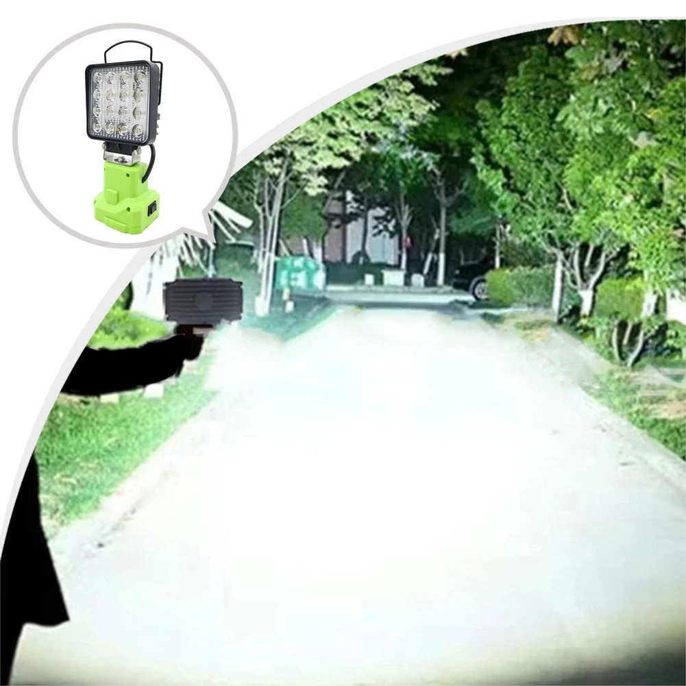 LED Garage Lighting 18V Battery Spotlight Indoor Outdoor Tasks Outdoor Durability Versatile Lighting Applications
