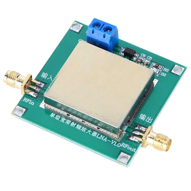 RF Wideband Low Noise Amplifier LNA Wide Band Amplifier Module (1-3000MHz Gain: 20DB) Power Supply Voltage DC 12V