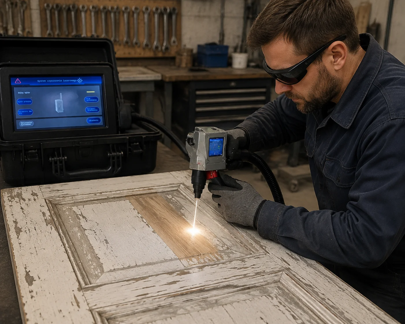 Industrial Laser Paint Removal - 500W draagbare fiberlaserreinigingsmachine voor het verwijderen