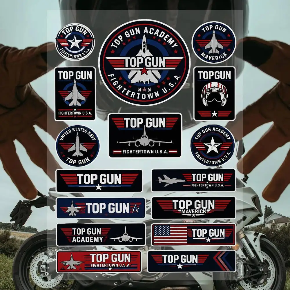 Top G-un Streetwear Brand Stickers Set Waterproof Vinyl Decals For Laptop Helmet Skateboard Motorcycle Car Phone Case