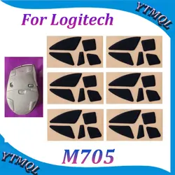 2-10Set Mouse Feet Skates Pads For Logitech M705 wireless Mouse White Black Anti skid sticker replacement connector