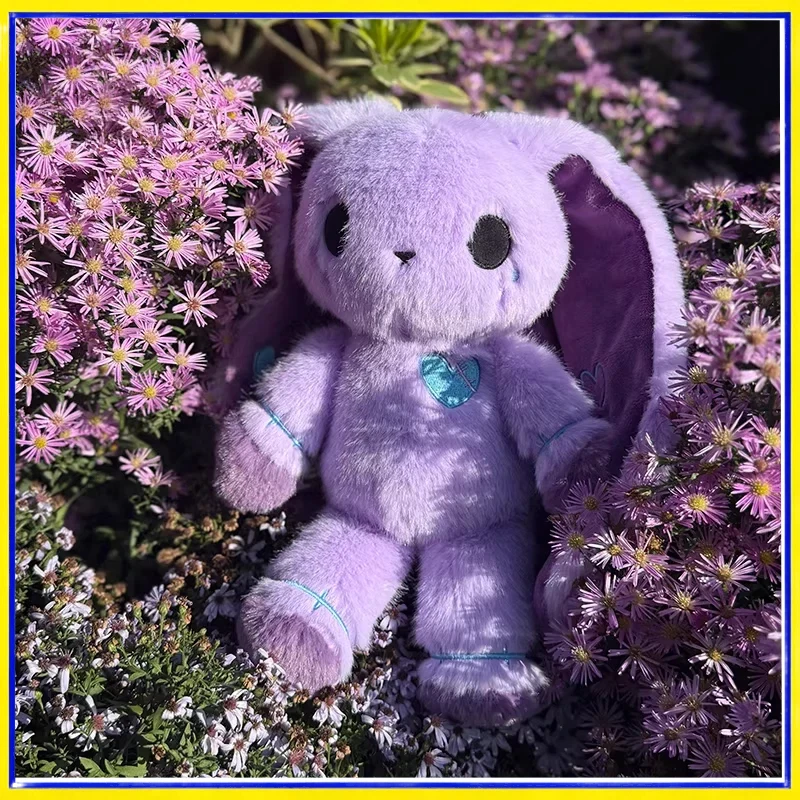 

Плюшевая игрушка-кролик Джой (Dreadfuls), фиолетовая, с длинными ушами и вышитым сердцем, мягкая, милый подарок для детей, подростков и взрослых