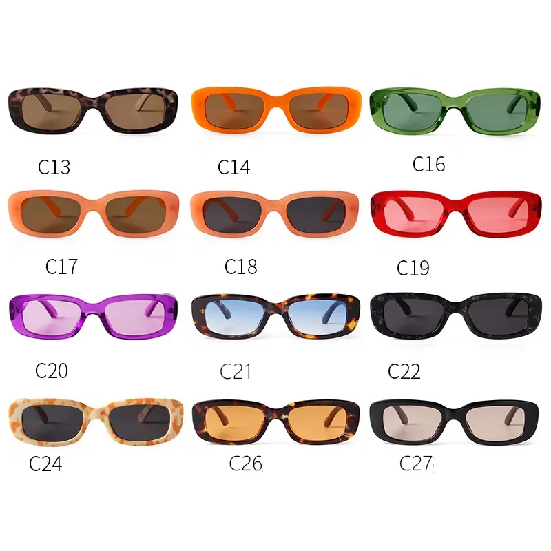 STORY Vintage Rectangle Sunglasses for Women 2020 Brand Designer Classic Retro Leopard Small Square Sun Glasses Shades S77087H