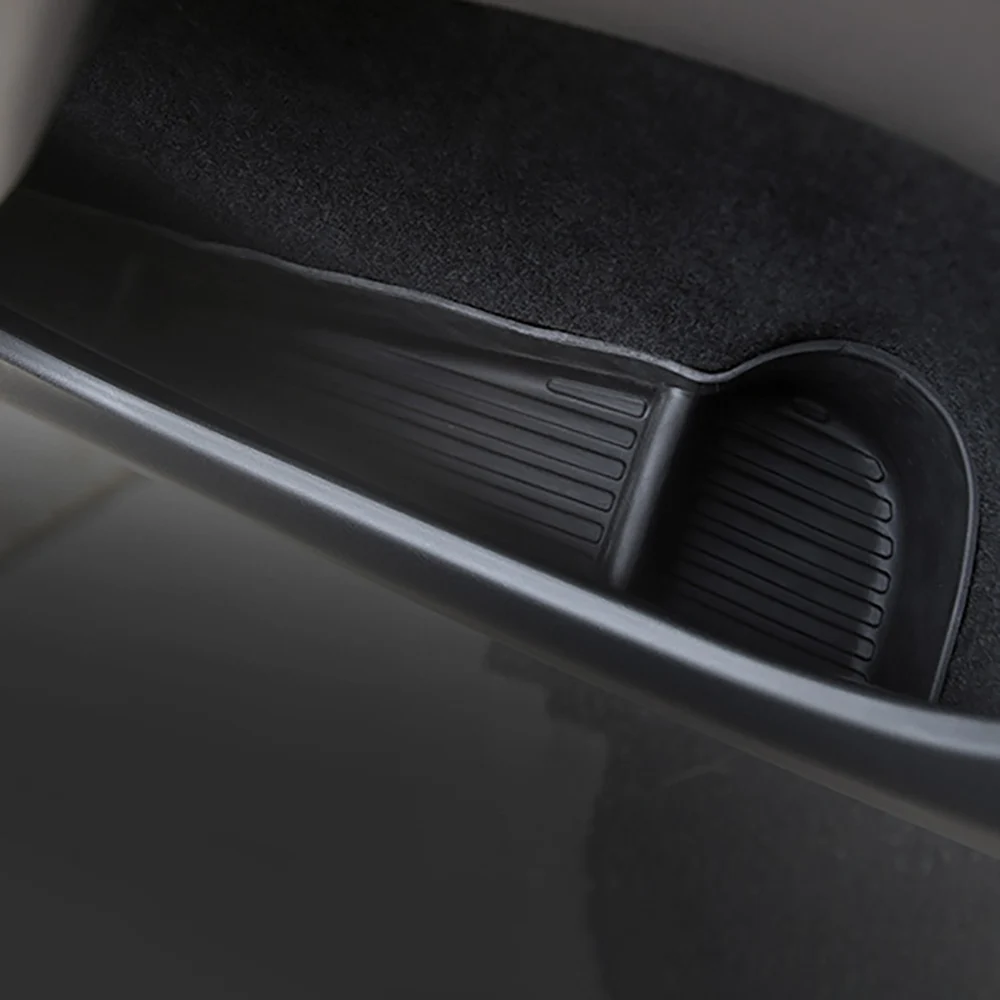 4pcs Door Side Storage Box Door Handle Armrest Tray Organizer for Tesla Model 3 Model Y 2023 2020-2024 Front Rear Door