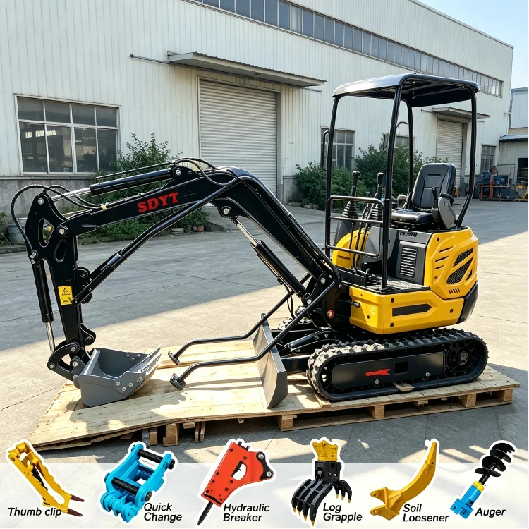 1.3ton Mini Excavator Crawler Digger Powerful Hydraulic System Deep Digging Depth High Maneuverability Customized