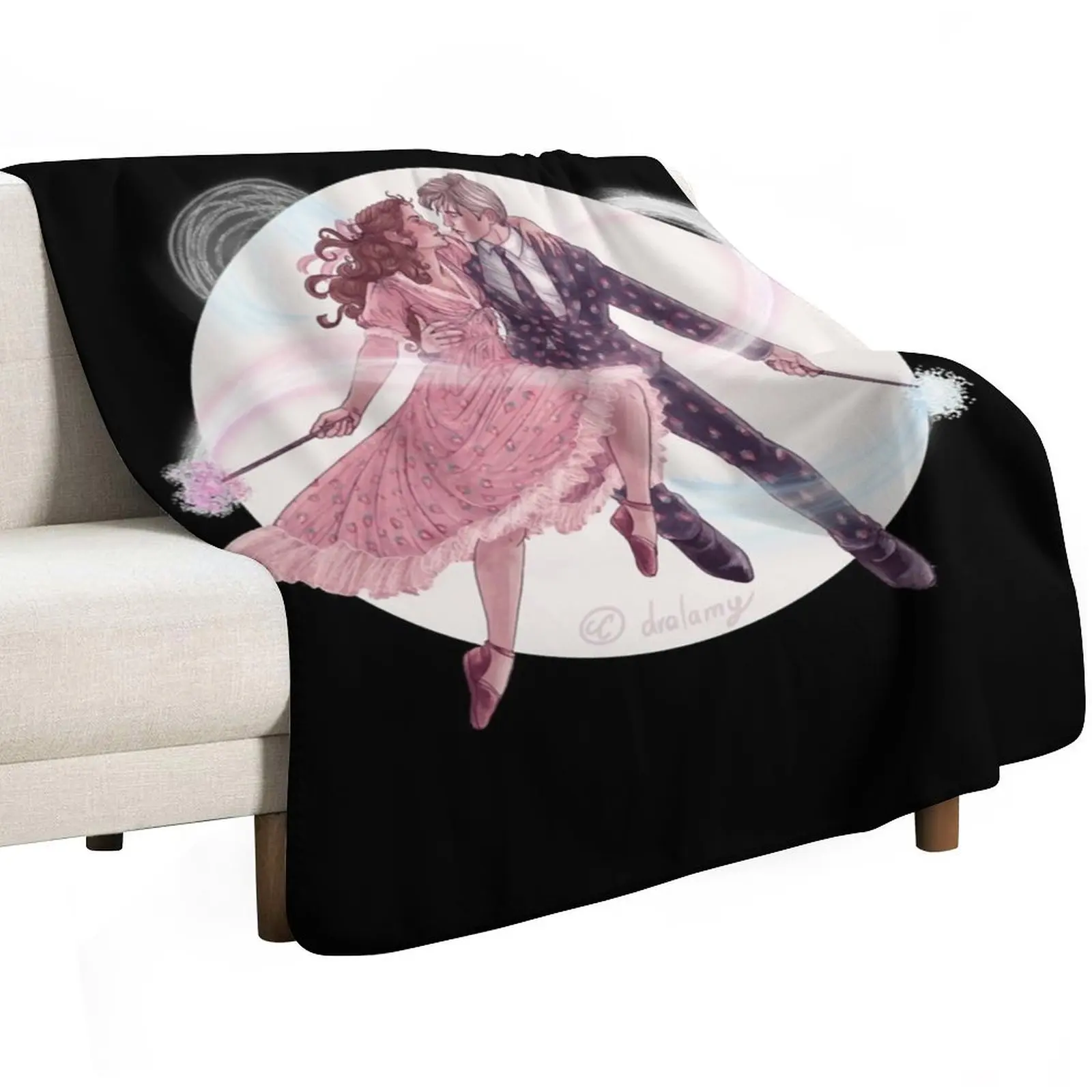 Birthday Girl Strawberry Team Grow With Me Swing Vintage Style Throw Blanket Large Beach decorative Blankets