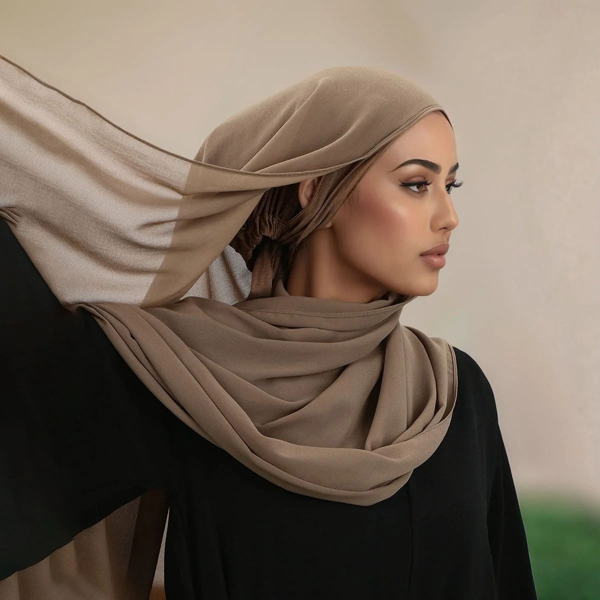 

Muslim Women One Piece Amira Instant Scarf Turban Long Shawls Wrap Turban Bonnet Hat Underscarf Islam Pray Hijabs Khimar Niqab