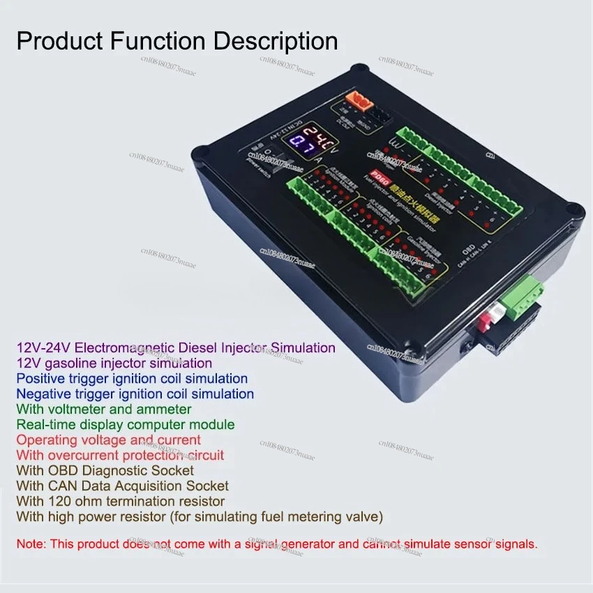 

60 Fuel Injection Ignition Simulator Vehicle Computer Inspection Tester for Ignition Coil of Fuel and Diesel Fuel Injector