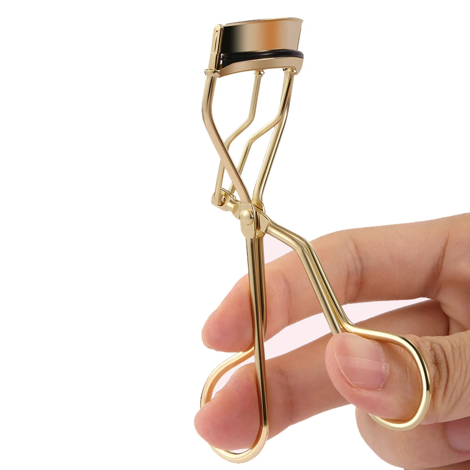 Broad Curve Eyelash Curler Stainless Steel Silver Eyelash Curler with Precise Control for Long Lasting Curls