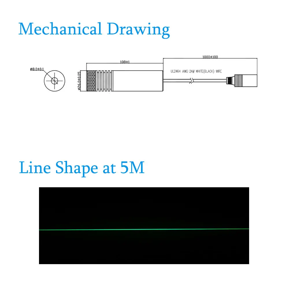 Red Laser Line Module Locator Cutter 22*110mm for Alignment Woodworks Cutting Machine Sawmill 635nm 50mW 100mW 150mW 200mW