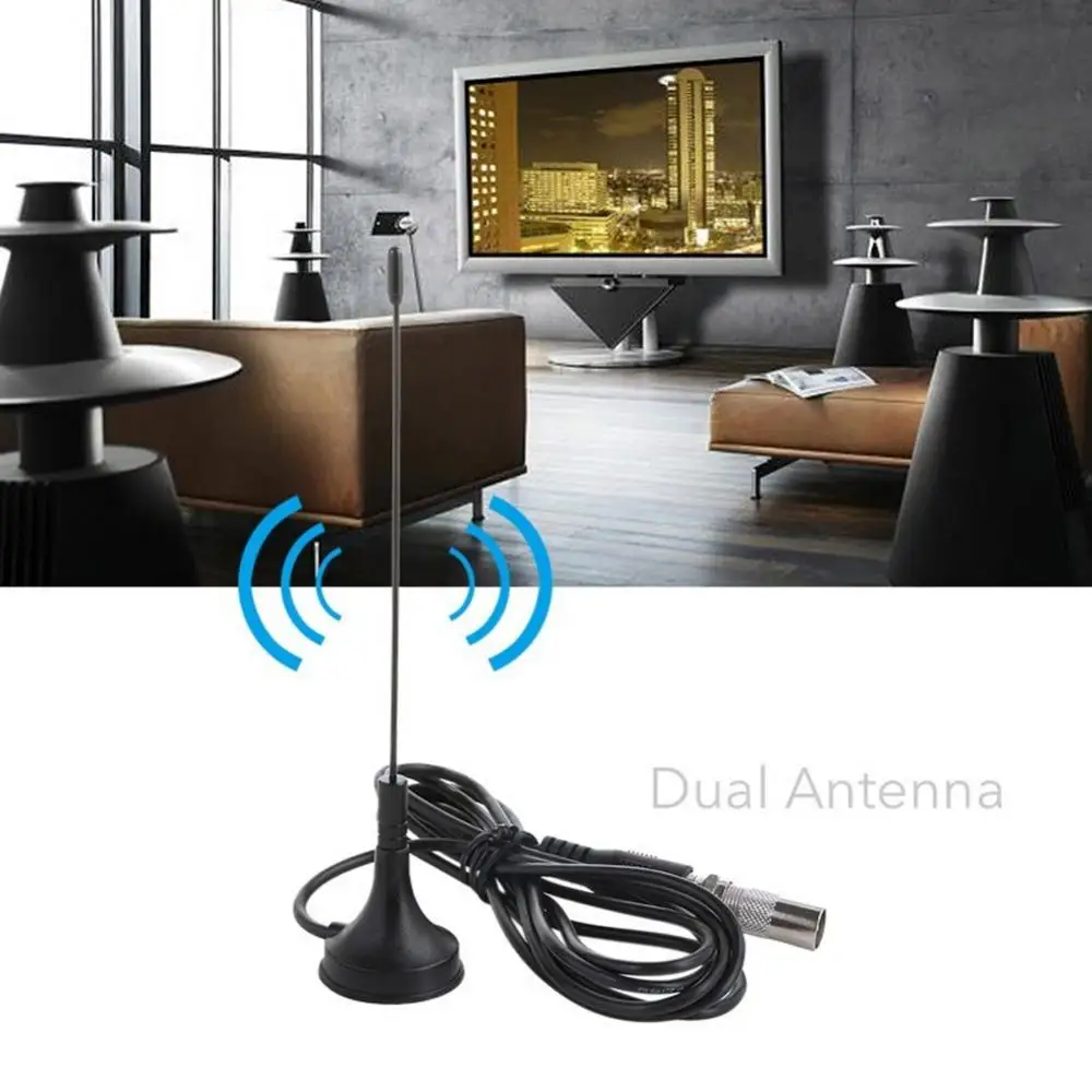 1/2PCS TV Antenna HDTV 5dBi Indoor Digital Antenna Free Channel Aerial Booster For DVB-T Antenna TV DVB-T2 Radio TV Aerial