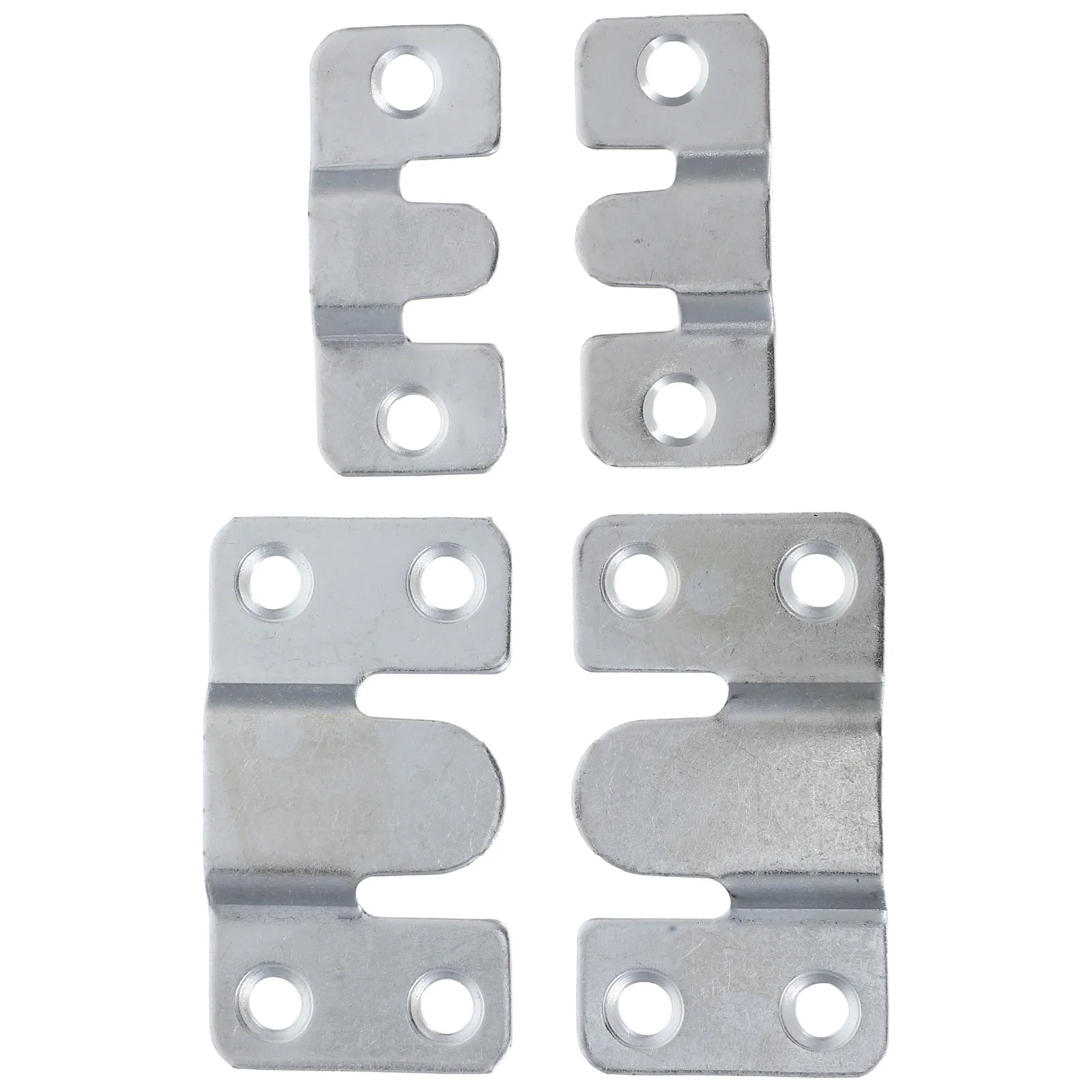 

4pcs Heavy Duty Picture Frame Hooks Flush Mount Brackets Galvanized Hangers Wall Mounting Hardware Interlocking Furniture