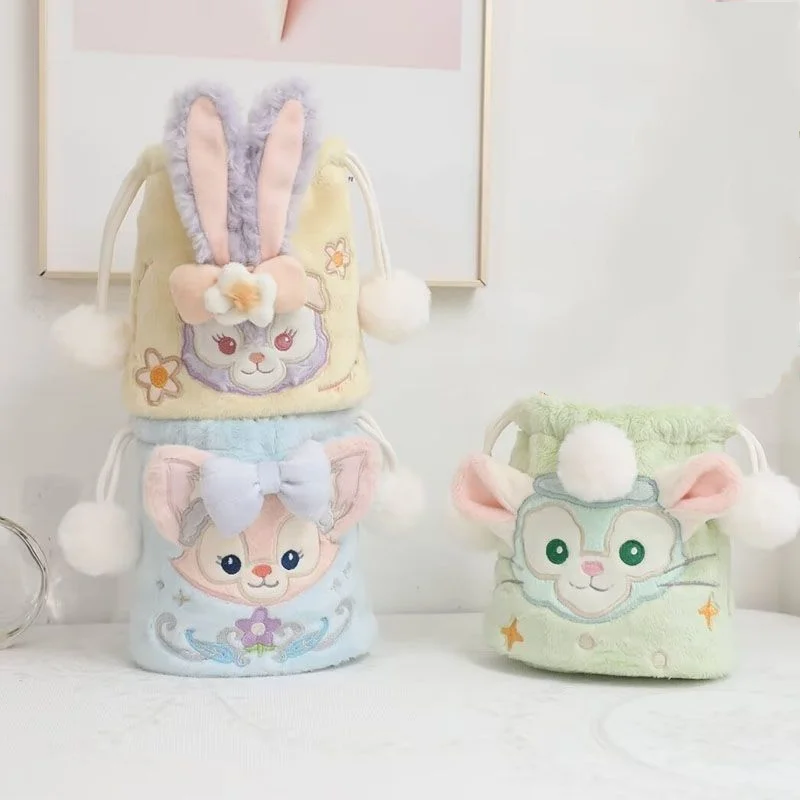 13 cm Disney Linabell Stellalou Gelatoni Miękki Pluszowy Zestaw Torebek Kosmetycznych Przenośny Duży Pojemnik Prezent Urodzinowy dla Dziewczynki