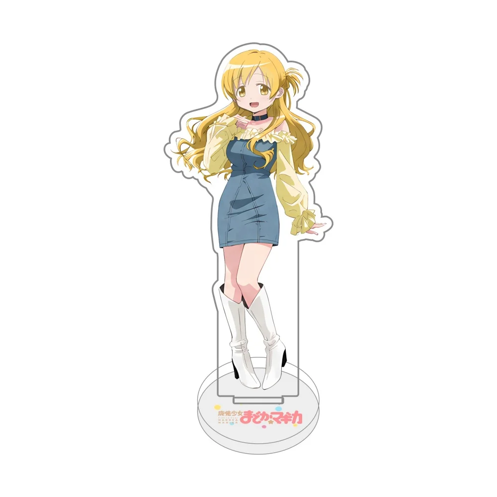 Puella Magi Madoka Magica Casual Outfit Ver Acrylic Stand Keychain 6-10cm  Desktop Decor Collectible Tabletop Ornament Fan Gift
