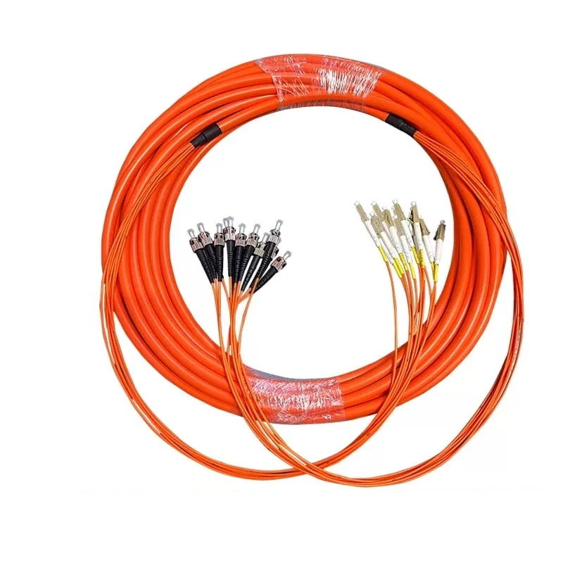 الألياف patchcord حزمة OM2 12 4 6 8 24 النوى LC-LC 5m-50m 20m10m5m30m الطائر SC FC ST E2000 مللي متر التصحيح البصري الرصاص 4C8C12C ELINK