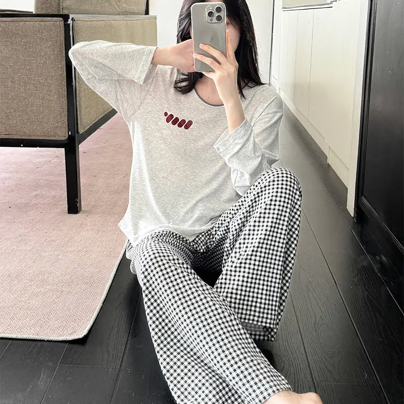 Hot 2026 Spring Autumn New Women Long Sleeved Pants Modal Tassel Pajamas Soft Comfort Fashion Casual Loose Fitting Home Suit Set