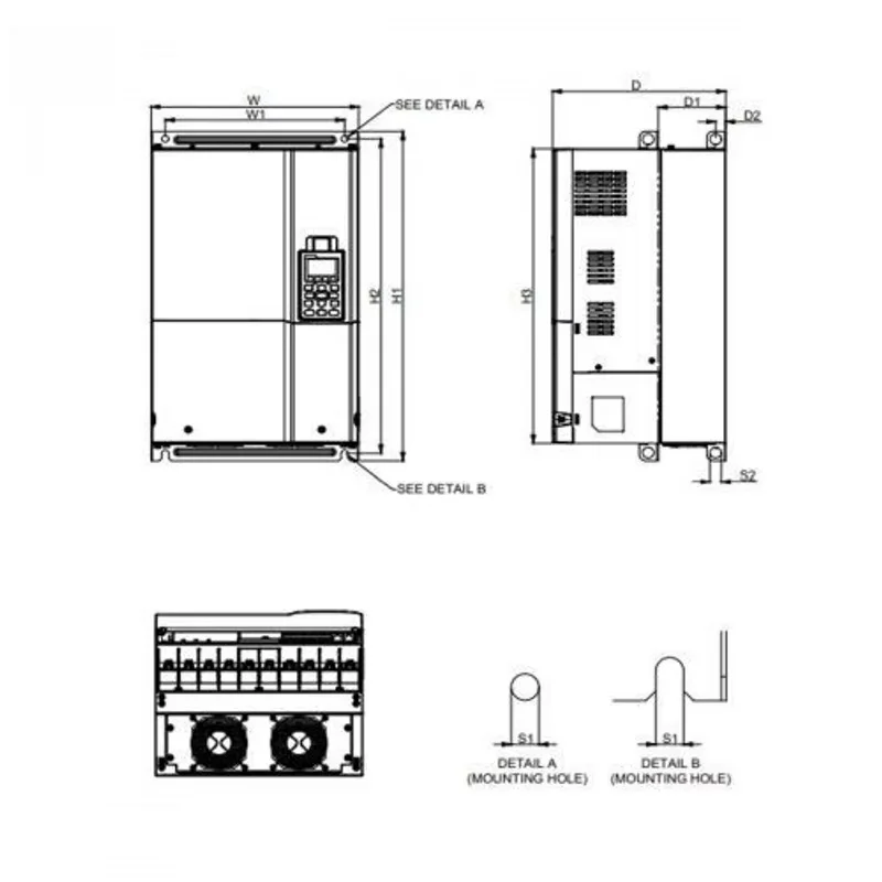 100% New Series Frequency Inverter VFD750CP43B-00 100HP 75KW 460V 3PHASE I in Stock