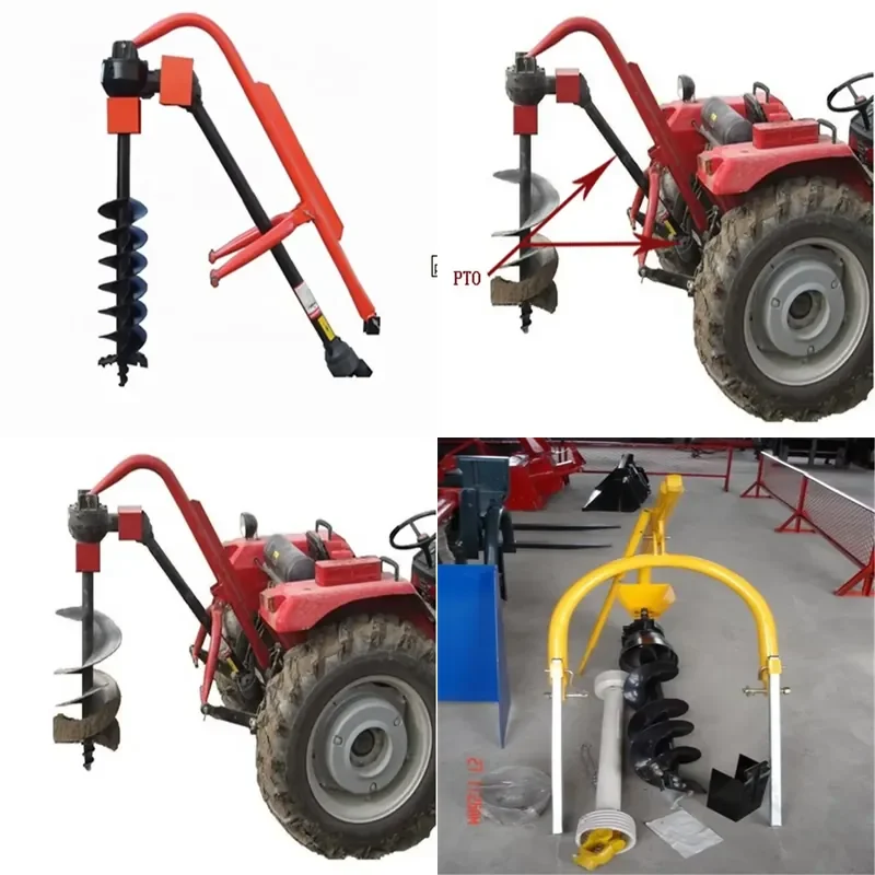 for PhD Earth Auger Ground Driller Tractor Post Hole Digger High Quality Heavy Duty Soil Drill Bit for Garden Farming