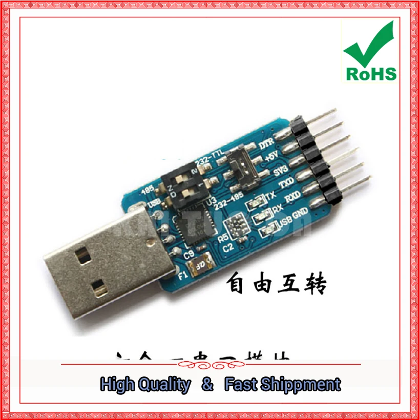 USB To UART Serial Port Module CP2102 Usb TTL 485 232 Interlocking Recovery (H5A3)