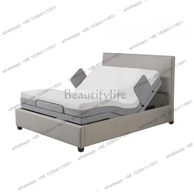 

Suitable old bed electric care bed multi-function foldable lifting remote control intelligent widening double bed with guardrail