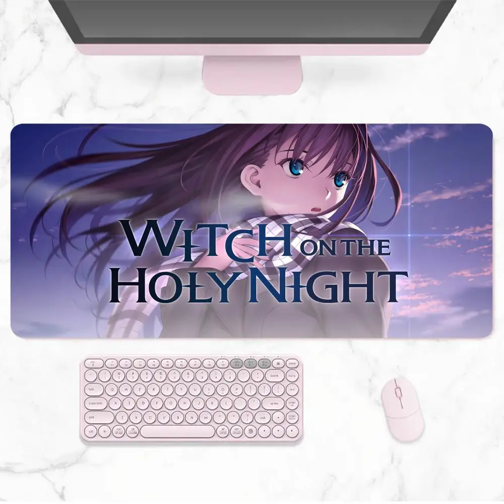 Game Witch On The Holy Night Mouse Pad Rubber Large Mousepad Game Table Keyboard Pad Rubber Carpet Notebook Mousepad
