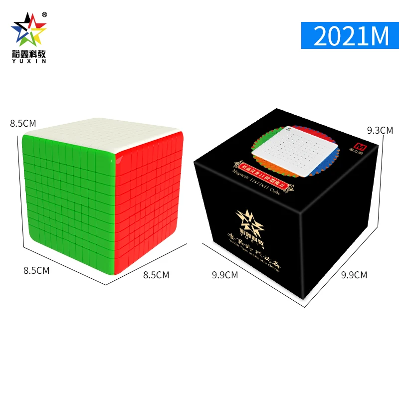 [judycube]-yuxin-11x11-m-magnetic-magic-speed-cube-professional-fidget-toys-yuxin-huanglong-11m-cubo-magico-puzzle
