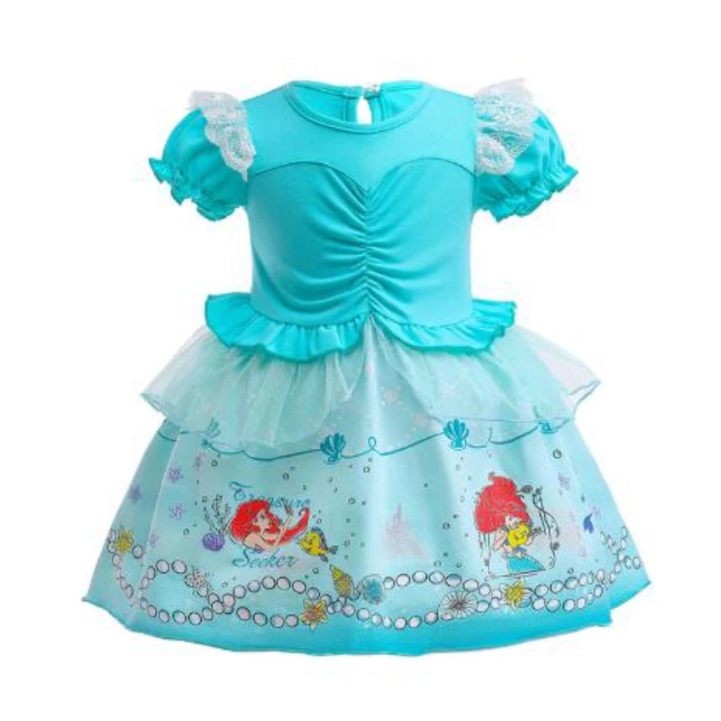 Dresses Girls Christmas hallowe 0-7 years old kid Party Role Play Sweet cartoon print Europe America Fashion Children's clothing