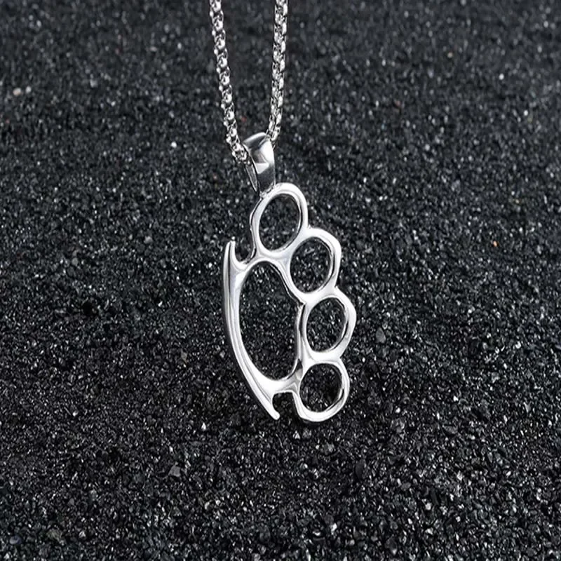 Frauen Halskette Boxhandschuhe Anhänger Edelstahl Lange Kette Halsketten Männer Aussage Halsband Hip Hop Schmuck am Hals