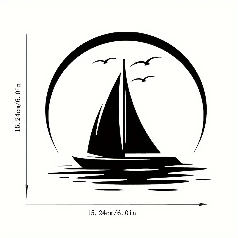 Marine Ocean Sticker 2D Flat Waterproof Vinyl Decal Truck Wall Car Motorcycle Helmet Beach Floral Sea Theme Removable DIY Decor