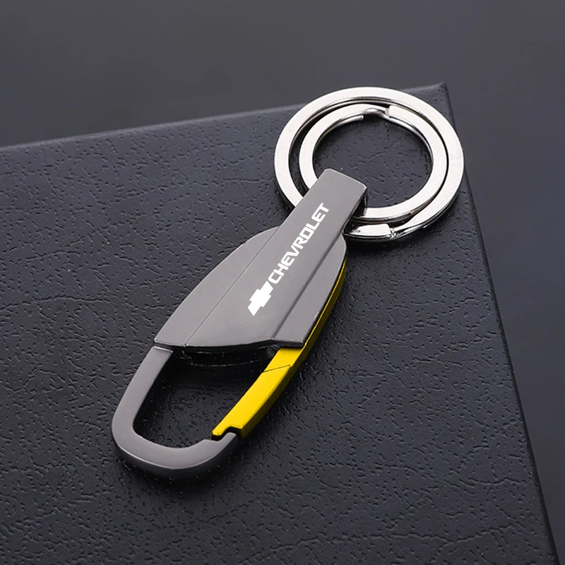 LLavero de aleación de Zinc para coche, logotipo personalizado para Chevrolet Cruze Malibu Colorado Suburban Equinox Blazer Trax Camaro Spark