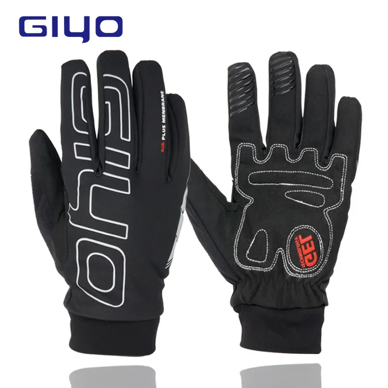 

GIYO S-04 Winter Waterproof Glove Windproof Gloves for Mountain Bike Road Bicycle Plush Warmth Cycling Equipment