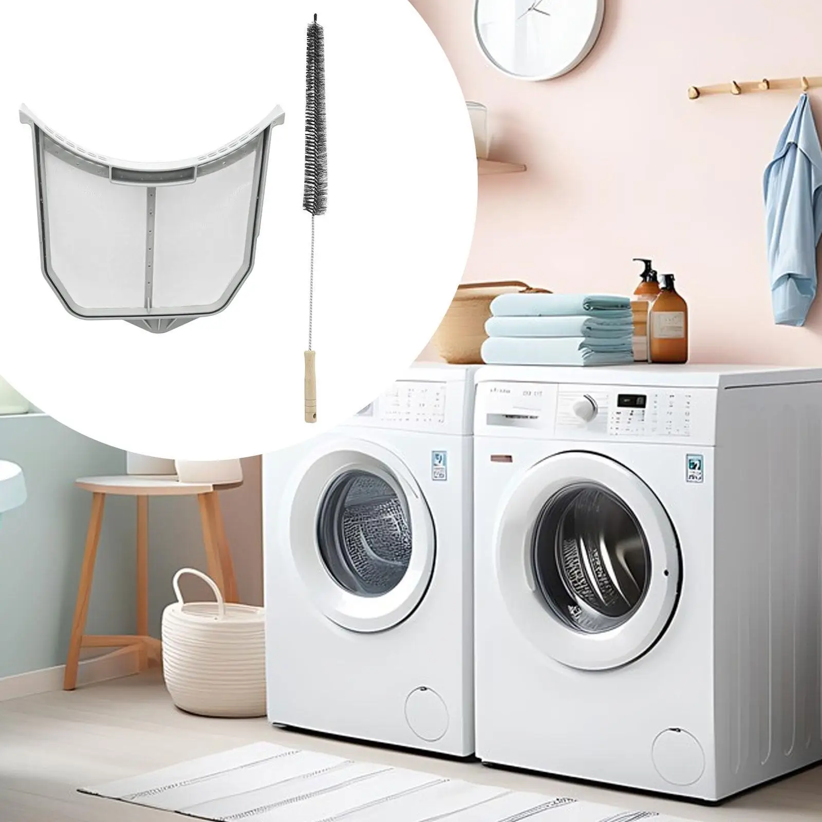 Maille d'assemblage d'installation facile de remplacement d'écran de filtre à peluches de sèche-linge W11758174