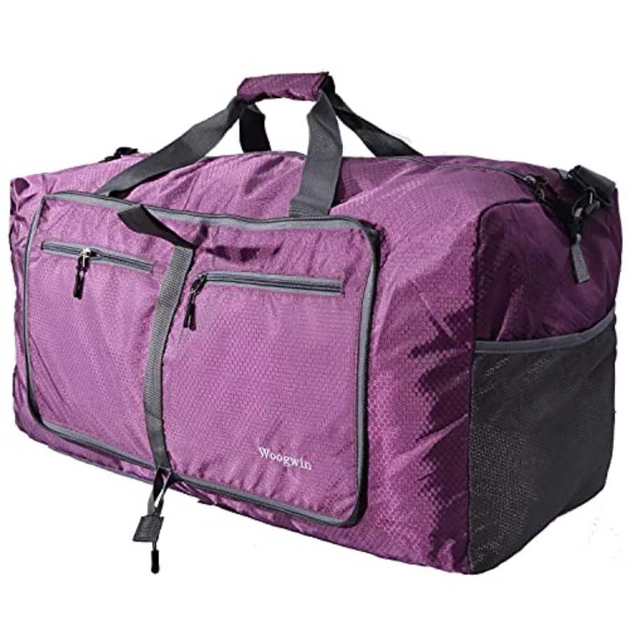 Woogwin Travel Duffel Bag Large Foldable Waterproof Overnight Bag for Beach Swim Bags Pool Sports Gym