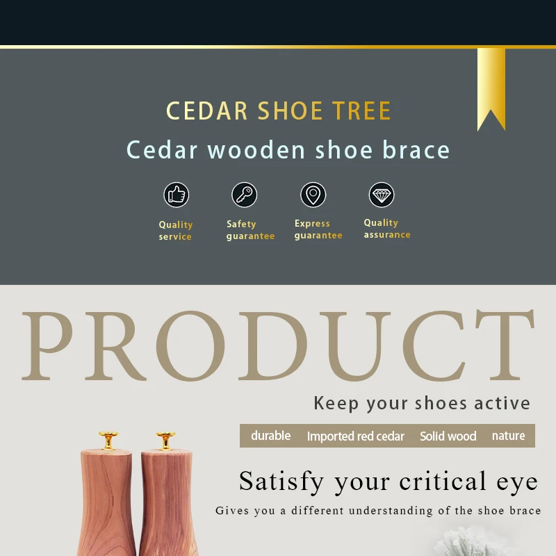 Men's and Women's Single Tube Adjustable Red Cedar Boot Stretcher Wood Shoe Tree