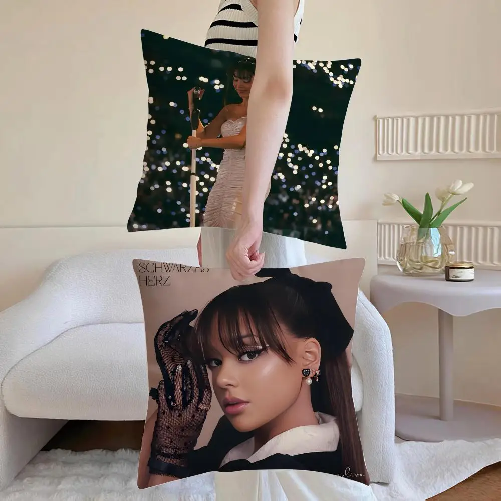 Singer A-Ayliva Cushion Cover Breathable Linen Pillowcase Summer Odorless Eco-Friendly Invisible Zipper Washable