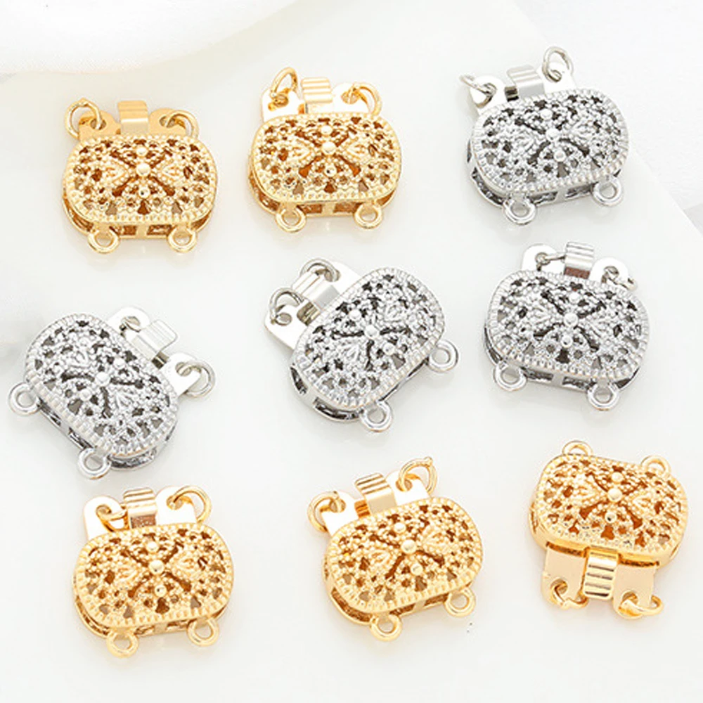 2個入り 14K金メッキ真鍮フィリグリーネックレスボックスク - Jewelry Making Knots For Clasps のレビューと価格