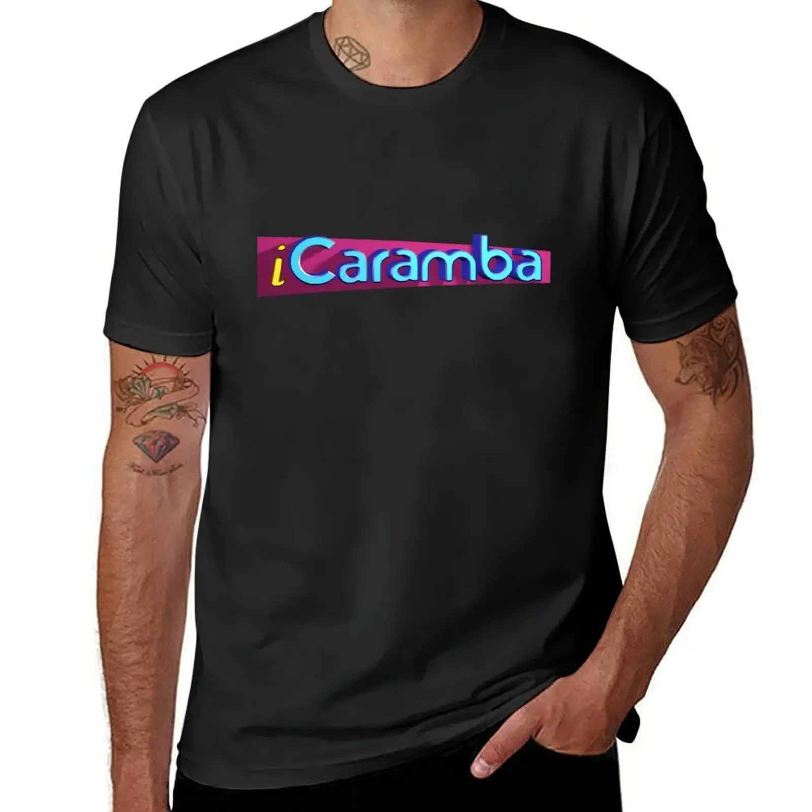 iCaramba (Ay Caramba iCarly meme) T-Shirt cute tops vintage graphic tee mens tall t shirts