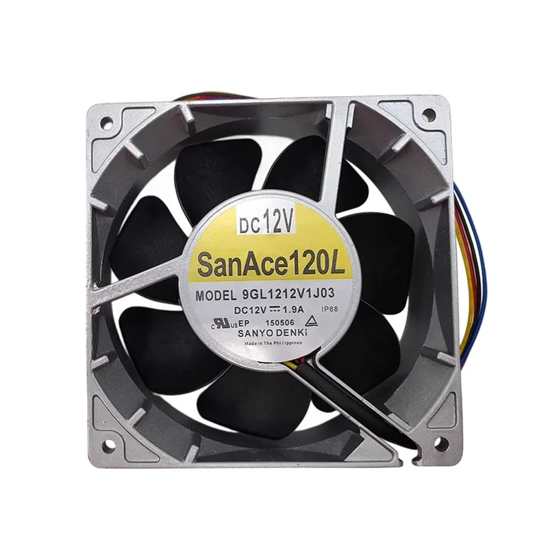 

NEW ORIGINAL 9GL1212V1J03 12V 1.9A PWM 12038 120*120*38mm 12cm COOLING FAN RADIATOR