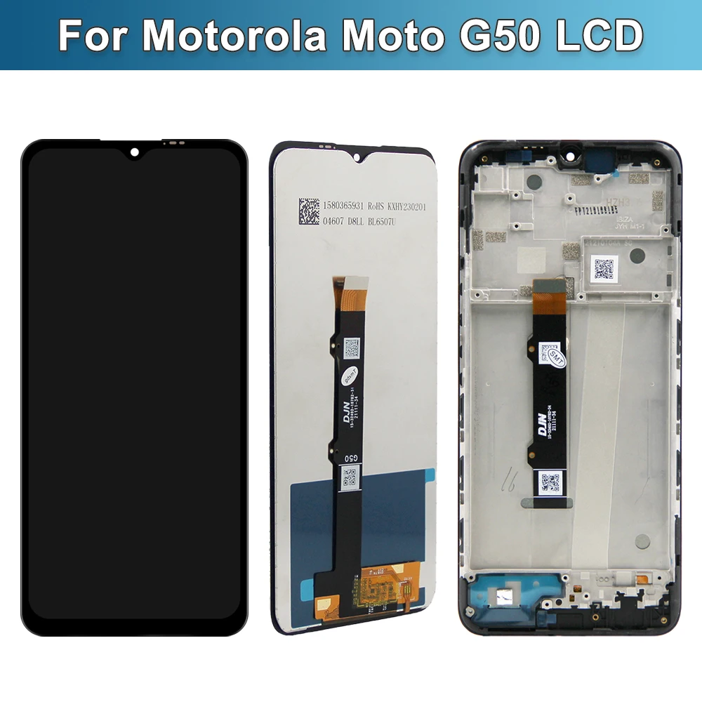 Tela para motorola moto g50 lcd XT2137-1 XT2137-2 tela de toque digitador assembléia para moto g50 substituição da tela