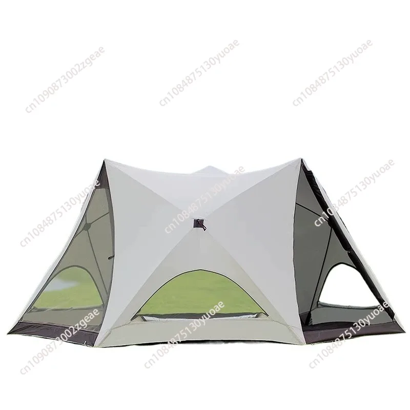 

Автоматическая всплывающая пляжная палатка, навес от солнца, мгновенная настройка, шестиугольный навес с защитой от дождя и ультрафиолета для семейного пикника на открытом воздухе