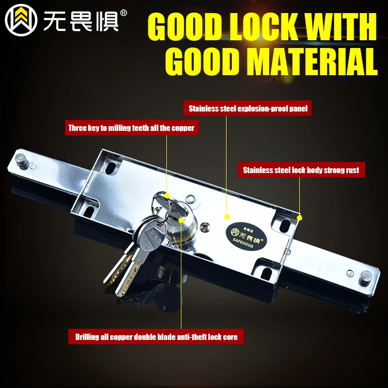 Roll-up door lock, security blinds, safe lock, with key door, garage door hardware lock