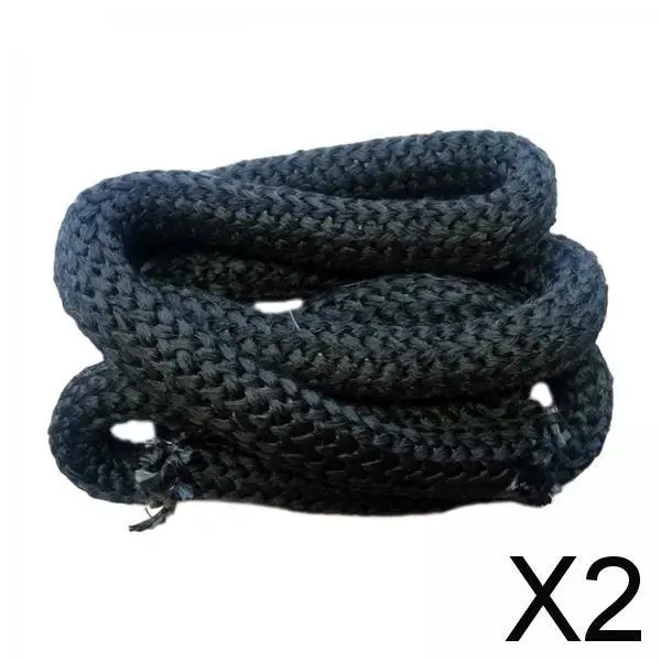 2x 2.5M Gasket Sealing Fiber Oven Rope Temperature Resistant for Oven Doors Heating