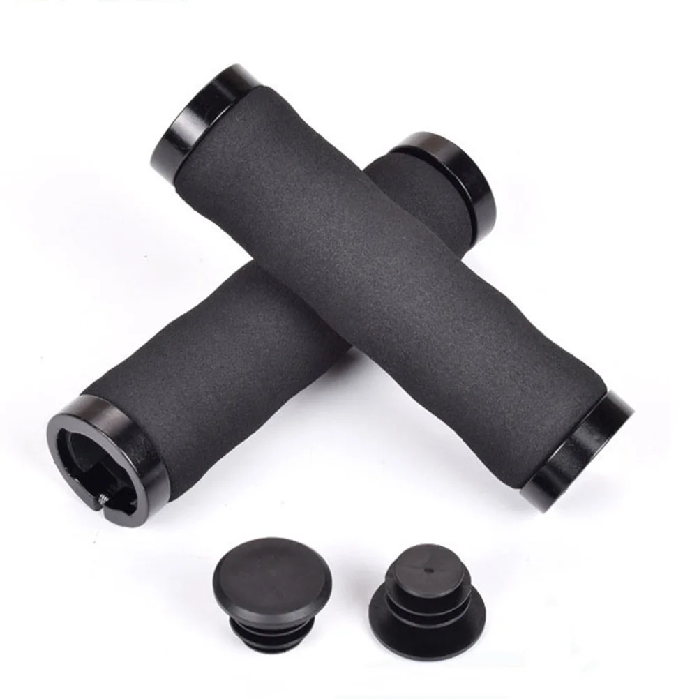 

Pair Non Slip Bike Handlebar Grips Aluminum Alloy Lock Ergonomic Design Shock Absorbing Anti Fatigue Bike Handle Grips